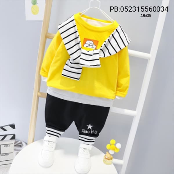 Baby Winter & Autumn Set (ছোটদের ফুল হাতা সোয়েটশার্ট ও লং প্যান্টের টু-পিস সেট)