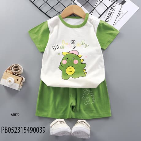 Baby Clothing Set (ছোটদের হাফ হাতা টি-শার্ট ও শর্টস প্যান্টের টু-পিস সেট) 4