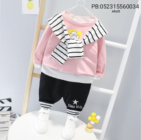 Baby Winter & Autumn Set (ছোটদের ফুল হাতা সোয়েটশার্ট ও লং প্যান্টের টু-পিস সেট)